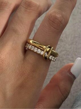 SIZE 7 | 18K Gold Plated Cubic Zirconia Stackable Ring